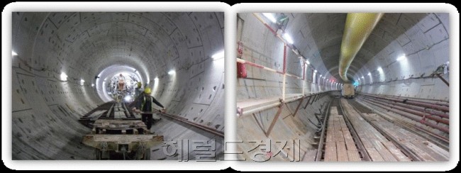 TBM(기계굴착) 공법 시공 모습. 서울역과 광화문, 한강 하저 등 인구밀집 지역과 지반이 약한 곳에는 TBM 공법으로 굴착이 진행된다. [자료=헤럴드경제DB]