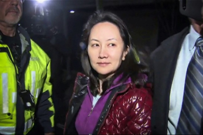 Huawei Technologies Chief Financial Officer Meng Wanzhou, who is being held in Canada on an arrest request from the United States (AFP)