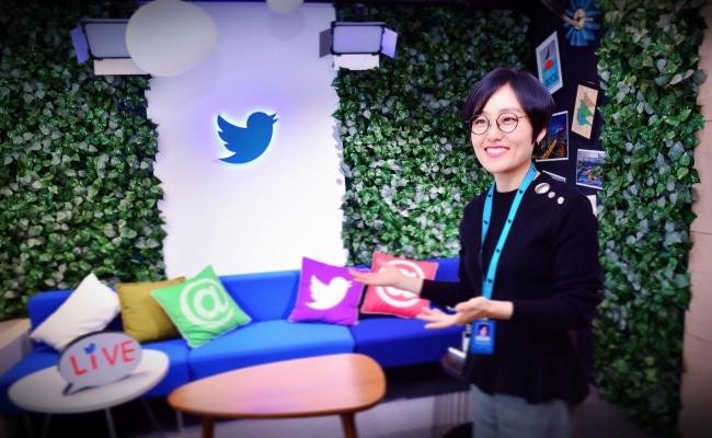 Kim Yeonjeong, head of global content partnerships at Twitter Korea (Park Hyun-koo/The Korea Herald)