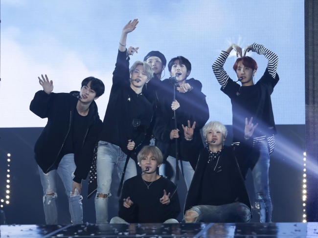 This photo was posted on BTS' official Facebook account on Dec. 1, 2018. (Big Hit Entertainment)