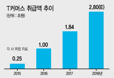 현대홈쇼핑이 T커머스인 ‘현대+샵’에서 ‘VR(가상현실) 피팅 서비스’를 이용한 의류 판매 방송을 하고 있다.