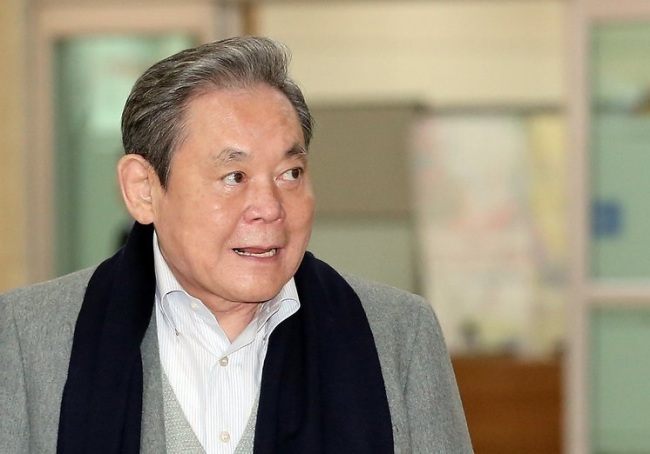 Samsung Electronics Chairman Lee Kun-hee, who is currently hospitalized in Seoul (Yonhap)
