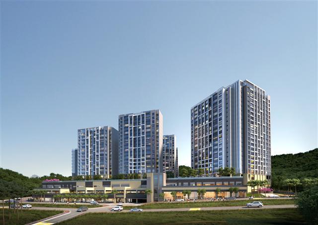 힐스테이트 판교 엘포레 6블럭 투시도.