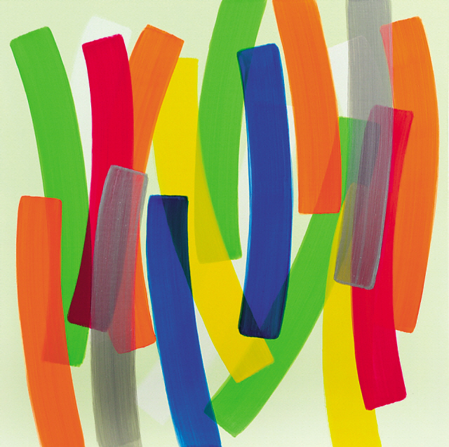 ① 오수환 / 적막 / 캔버스에 아크릴 / 72.7×60.6cm (20호) / 1988
② 하태임 / Un passage No.184009 / 캔버스에 아크릴 / 70×70cm / 2018
③ 김종학 / 닭 나들이 / 나무쟁반에 유채 / 25×25cm / 2003
④ 이건용 / The method of drawing / 캔버스에 아크릴 / 31.8×40.9cm (6호) / 2012
⑤ 김태호 / 내재율 2016-25 / 캔버스에 아크릴 / 26.5×18.5cm / 2016
