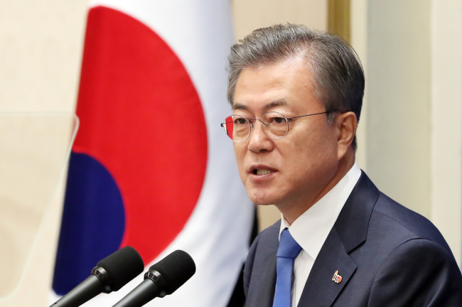 South Korea's President Moon Jae-in (Yonhap)