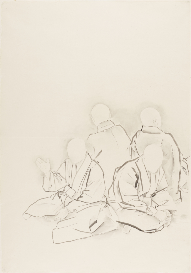 김호석, 텅 비어 있는 나, 199.5X139cm [사진제공=제주돌문화공원]