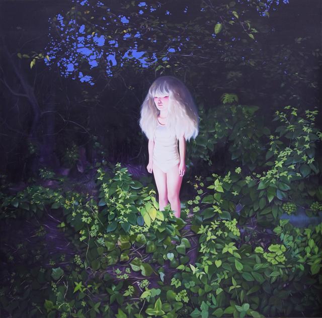 이소연, 검은숲 4, 2019, oil on canvas, 155×155cm
[조현화랑 제공]