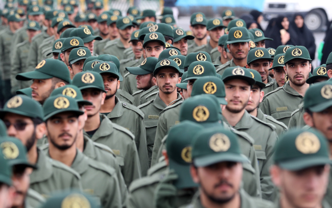 이란 혁명수비대(IRGC) 모습
[EPA]