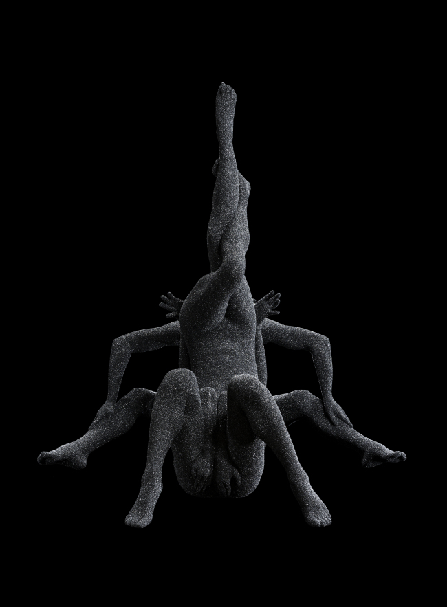 Kohei Nawa, Flora_2 (Black Si_VESSEL), 2017, Mixed media, 155.4 x 150 x 144.5(d) cm.[사진제공=아라리오갤러리]