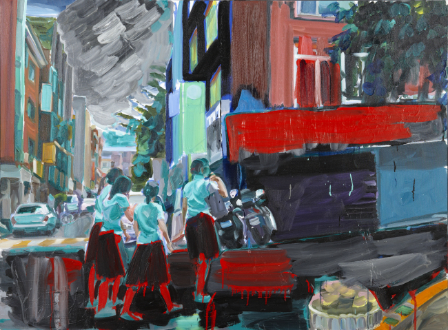최진욱, 북아현동3, 2011, 캔버스에 아크릴과 유채, 97x130.3cm [사진제공=4.16재단]