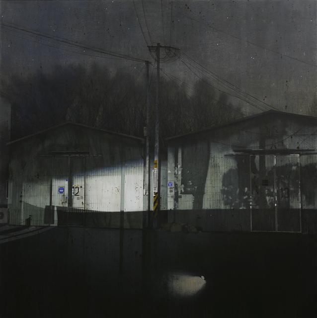 안경수, 12,13,
acrylic on canvas, 200×200cm, 2018   [피비갤러리 제공]