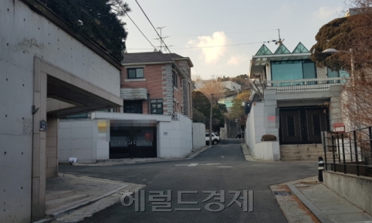고가 단독주택이 밀집해 있는 서울 용산구 한남동 지역. [사진=헤럴드경제DB]