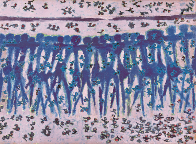 김환기 / 사월 April / oil on canvas / 53×72.7cm / 1961