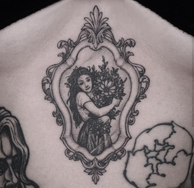 Ahn Li-na’s tattoo symbolizing her family (Ahn Li-na)