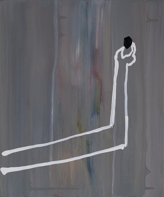 박형지, 운석사냥꾼 III, 2019, oil on canvas, 45.5×38cm  [소피스 갤러리 제공]