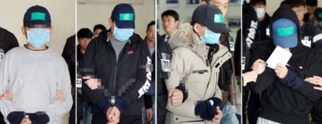 Four middle school students accused of causing the death of a classmate during a bullying incident were sentenced to prison terms Tuesday. (Yonhap)