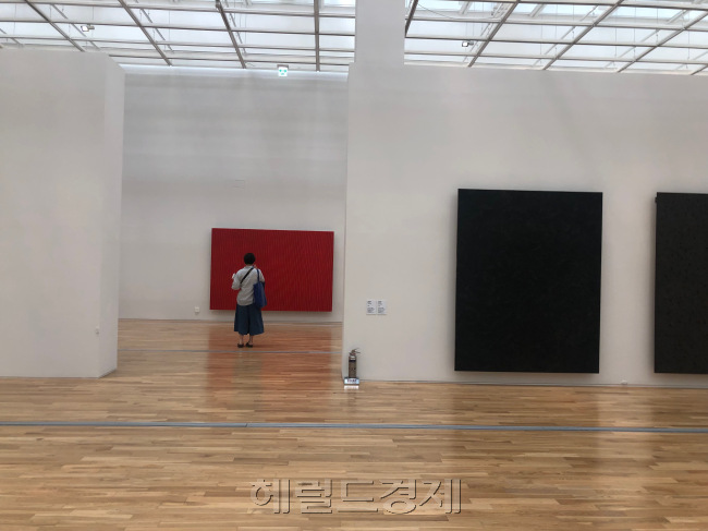 '박서보-지칠 줄 모르는 수행자'전 전시전경 [사진=이한빛 기자/vicky@]