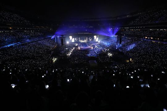 BTS at MetLife Stadium in East Rutherford on May 18, 2019. (Photo: Big Hit Entertainment)