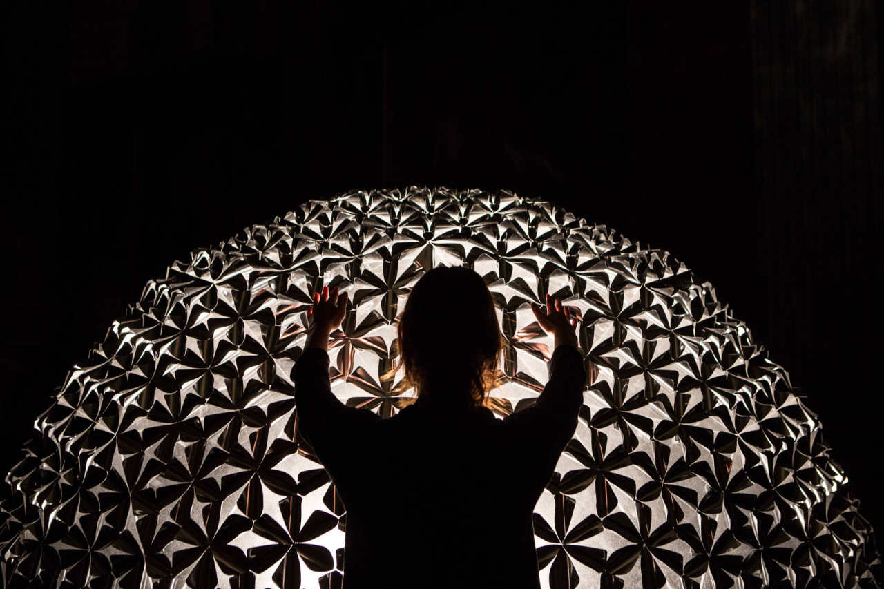 “Lotus Dome” by Dutch artist and architect Daan Roosegaarde (Gwangju Design Biennale)