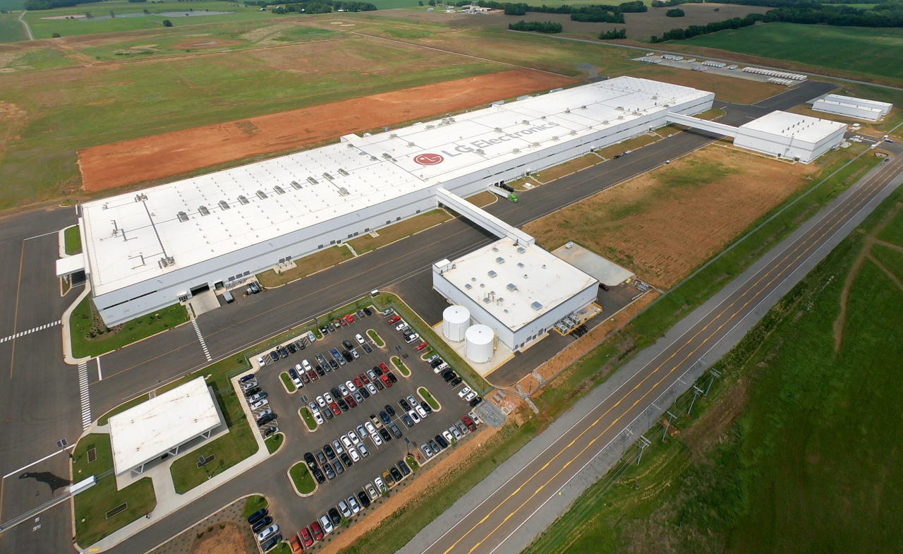 美 테네시주 클락스빌에 위치한 LG전자 테네시 세탁기공장 전경 [LG전자 제공]