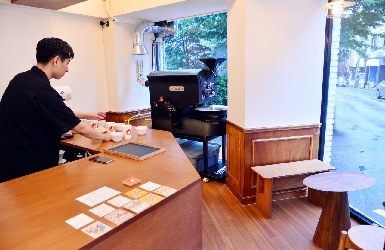 T.o.ch Coffee’s showroom soft-opened in Seoul’s Samseong on May 6 (Photo credit: Park Hyun-koo/The Korea Herald)
