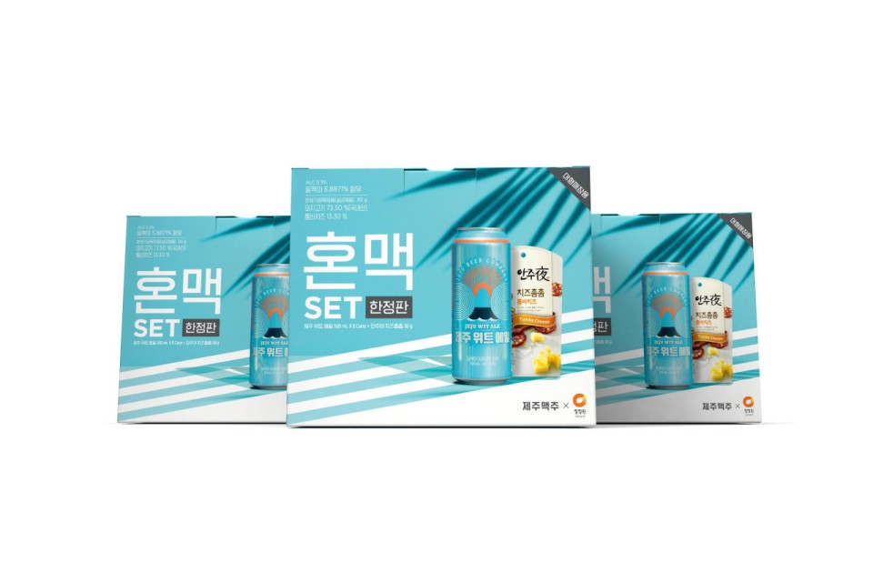 “맥주와 찰떡궁합”…식품X주류 패키지 컬래버 눈길