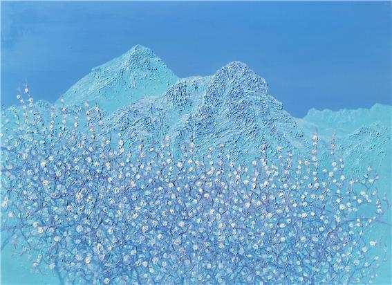 이정태, FLUX 탱자꽃, 97x130cm, oil on canvas, 2015. [사진제공=푸갤러리]