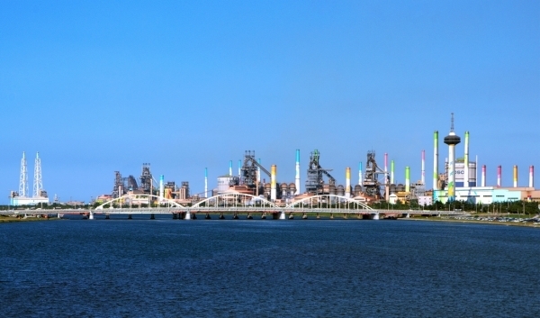 Posco's steel mill in Pohang city