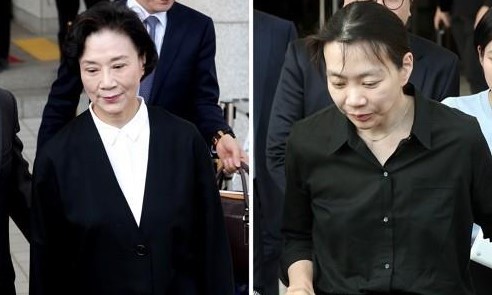 This undated composite photo shows Lee Myung-hee (L) and Cho Hyun-ah. (Yonhap)