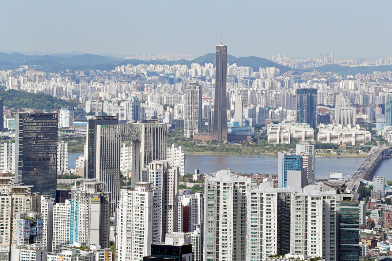 South Korea's financial district of Yeouido, western Seoul. (Yonhap)