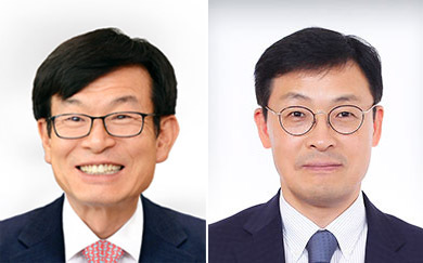 청와대 정책실장에 김상조, 경제수석에 이호승 (서울=연합뉴스) 청와대는 21일 대통령비서실 정책실장에 김상조 현 공정거래위원장(왼쪽)을, 경제수석에 이호승 현 기획재정부 1차관을 임명했다. 2019.6.21 [청와대 제공. 재판매 및 DB 금지] xyz@yna.co.kr (끝)
청와대 정책실장에 김상조, 경제수석에 이호승 (서울=연합뉴스) 청와대는 21일 대통령비서실 정책실장에 김상조 현 공정거래위원장(왼쪽)을, 경제수석에 이호승 현 기획재정부 1차관을 임명했다. 2019.6.21 [청와대 제공. 재판매 및 DB 금지] xyz@yna.co.kr (끝)