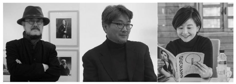 RP인스티튜트 서울이 학술세미나  ‘미학 없는 한국, 방황하는 미술사, 한국 미술의 미래’를 29일 서울 문래동 ‘스페이스9’에서 개최한다. 사진은 토론자로 나서는 홍가이 전 MIT교수, 오상길 미술비평가, 허유림 독립큐레이터. (왼쪽부터) [사진제공=RP인스티튜트 서울]