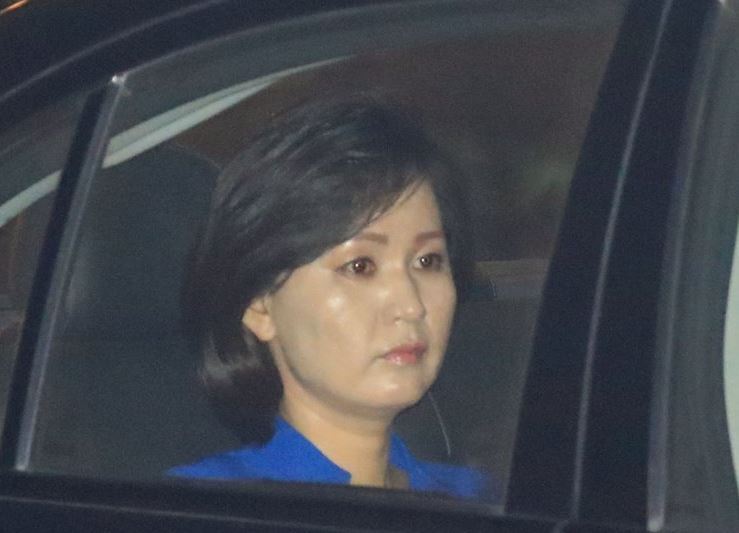 김정은 영어통역 '뉴페이스' 북 신혜영 (연합뉴스)