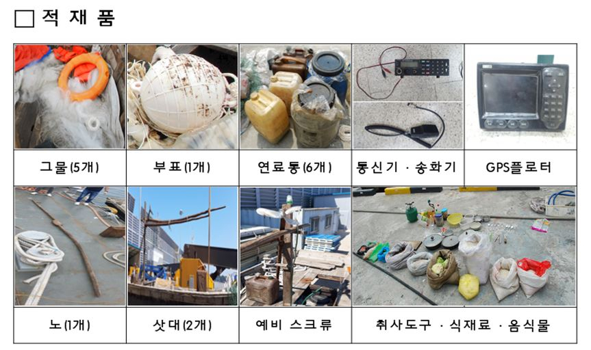 지난달 15일 삼척항에 스스로 정박한 북한 어선. [사진=국방부]