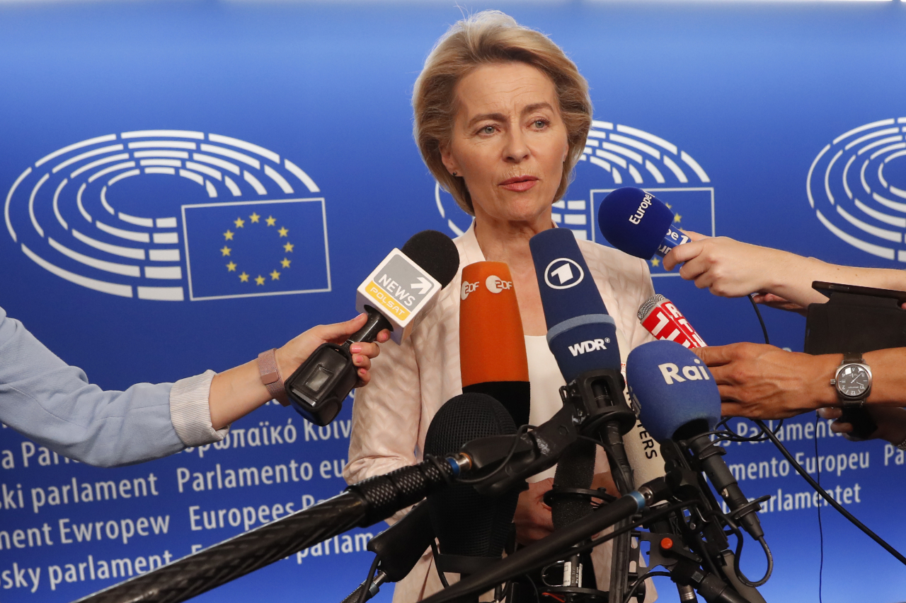 EU 집행위원장으로 내정된 우르술라 폰데어라이엔 독일 국방장관.[AP]