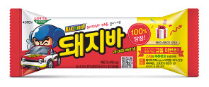 롯데푸드 돼지바-카트라이더 제휴 이벤트 제품.  [롯데푸드 제공]