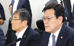 최종구 금융위원장(오른쪽)과 윤석헌 금융감독원장. [연합]