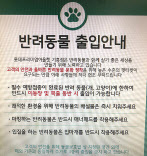 롯데아울렛 기흥점 애견 가이드라인.