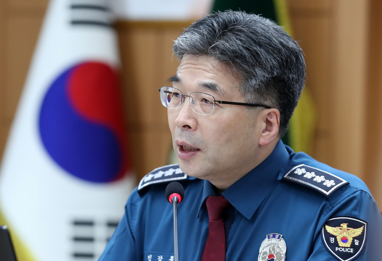 Min Gap-ryong, commissioner general of the Korean National Police Agency (Yonhap)