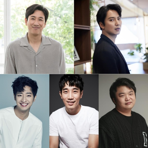 (왼쪽 위부터 시계방향) 이선균, 김남길, 고규필, 김민식, 이상엽. [각 소속사 제공]