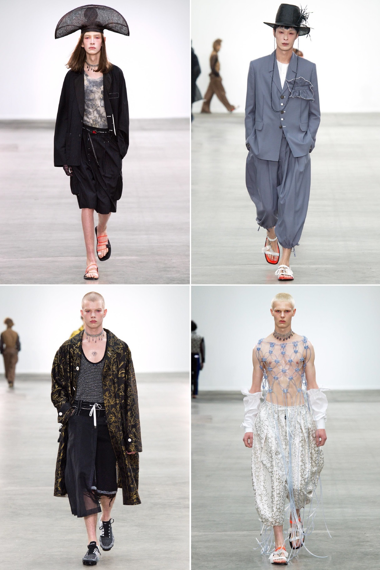 ‘뮌(MUNN)’의 한현민 디자이너가 2020 S/S 런던패션위크맨즈에서 한복으로부터 영감을 받은 남성복을 선보였다.
