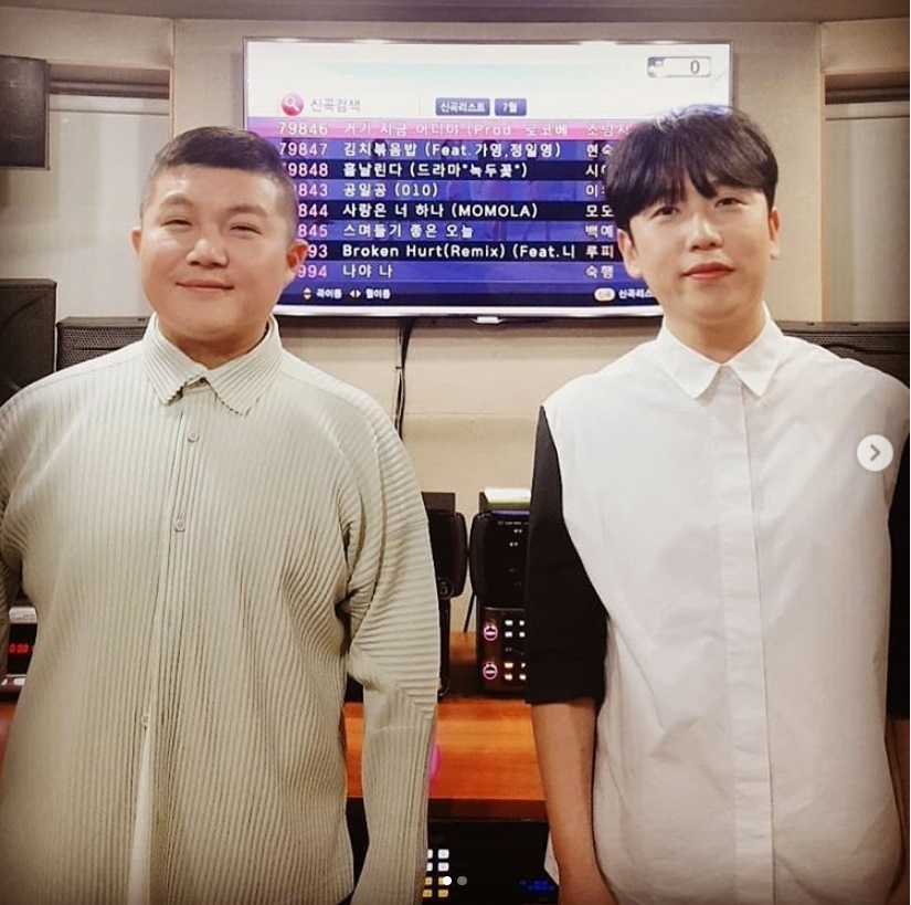 가요듀오 조남지대를 결성한 코미디언 조세호와 남창희 [조세호 인스타그램 캡처]