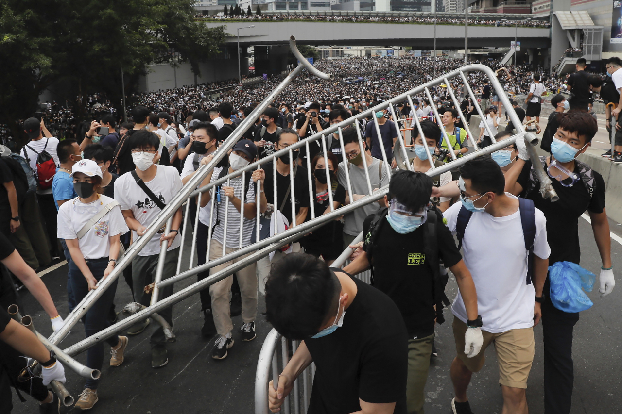 홍콩 시위대 [사진=AP]