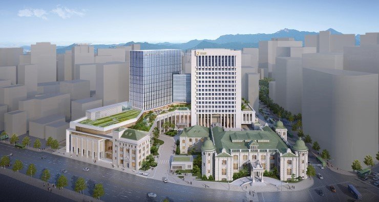 울 중구 남대문로 한국은행 통합별관 건출 및 본관 리모델링 조감도