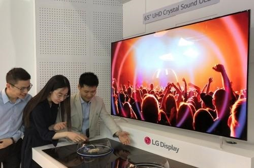 LG디스플레이의 올레드 패널 TV [연합]