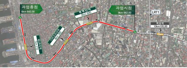 마닐라 LRT-2 서부연장선 렉토 ~ 제4부두간 3.02km, 3개역사 건설사업 설계 및 감리
