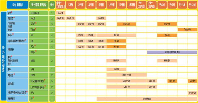 '예방접종률' 만 1~3세 90% 넘다가 만 6세되면 80%대로 하락