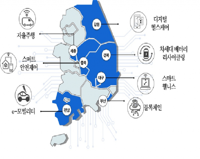 규제자유특구 위치와 선정 사업