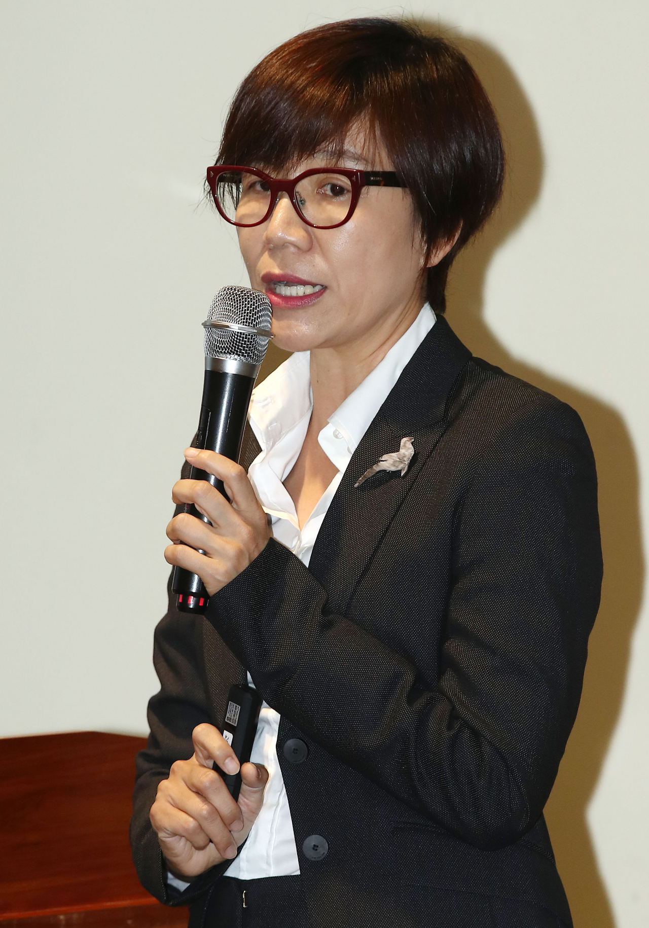 백지숙 서울시립미술관장이 29일 오후 서울 종로구의 한 식당에서 언론간담회를 열고 사업 소개 및 중점 과제를 발표하고 있다. 연합뉴스