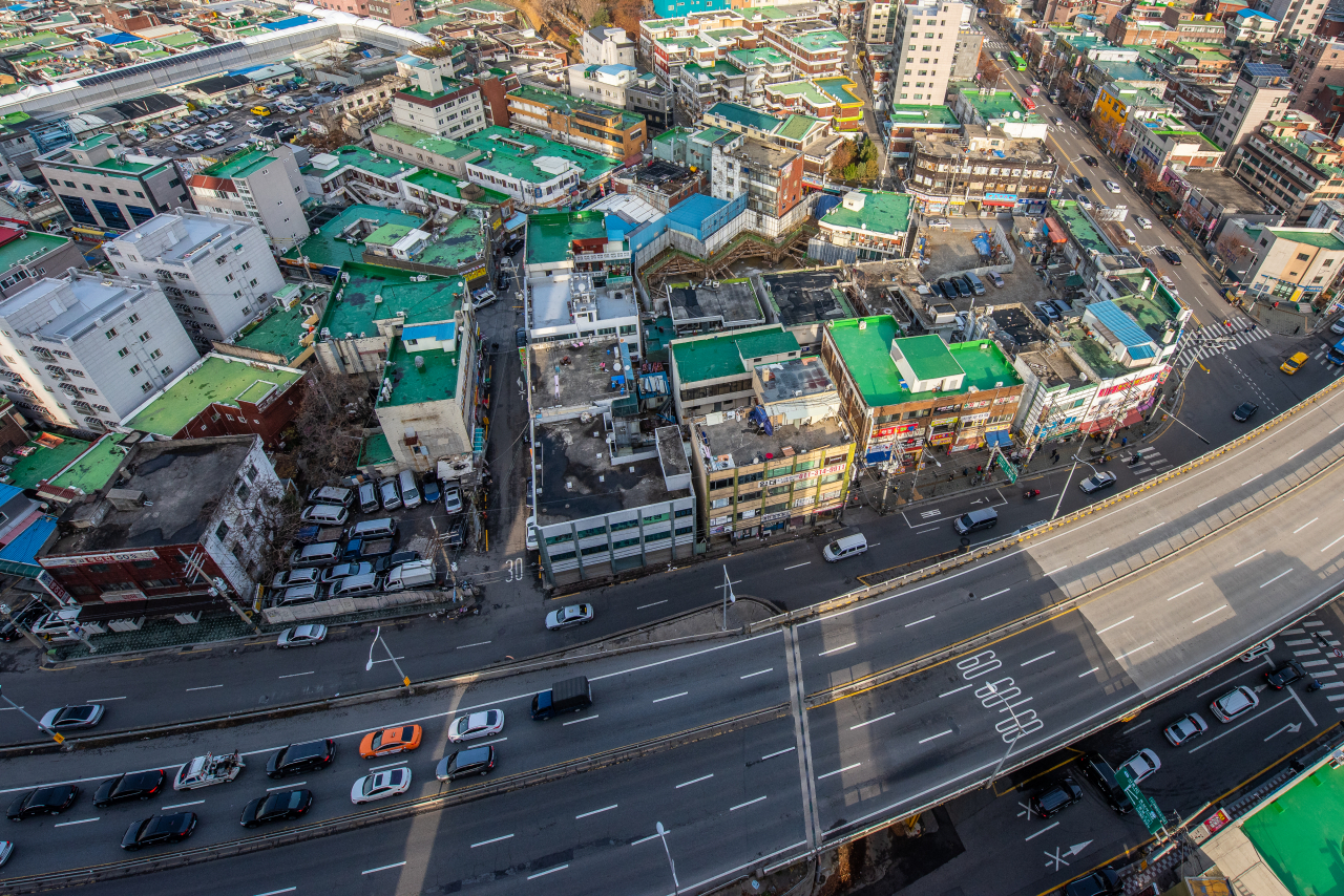 구로고가 주변 공사 이전 모습. [서울시 제공]